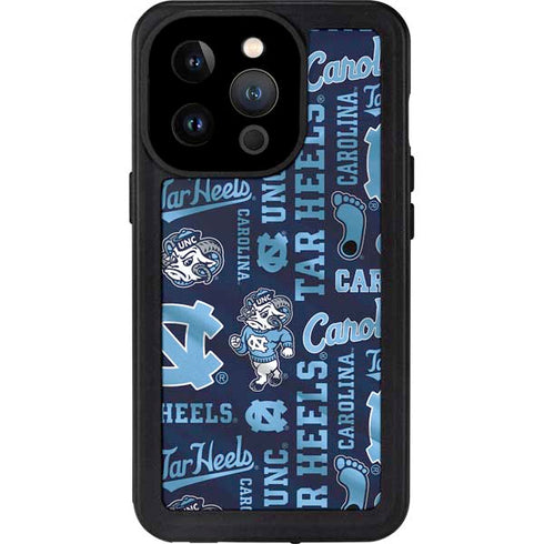 University of North Carolina Tar Heels iPhone 15 Pro Waterproof Case